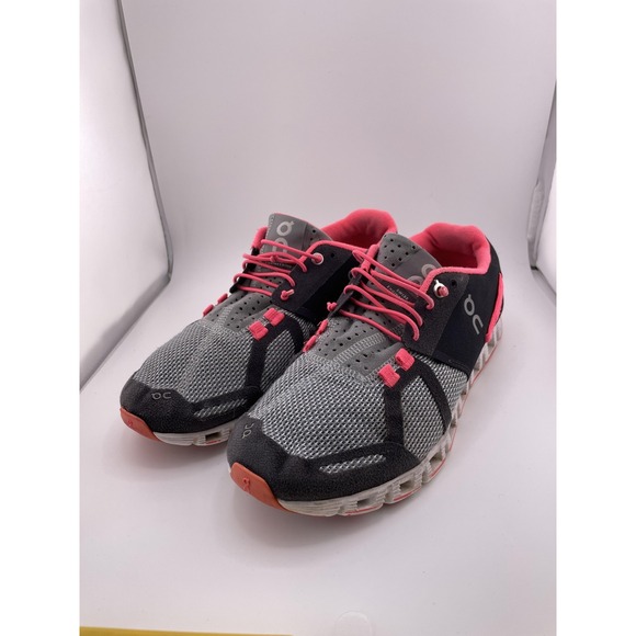 On Running Cloud Shoes Womens Size 9 Gray Black Pink EU 40.5 CloudTec Running - Picture 1 of 13